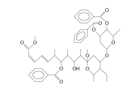 7,3',4'-Tri-O-benzoyl-11-O-methyl-seco-elaiophylin methyl ester