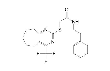 acetamide, N-[2-(1-cyclohexen-1-yl)ethyl]-2-[[6,7,8,9-tetrahydro-4-(trifluoromethyl)-5H-cyclohepta[d]pyrimidin-2-yl]thio]-
