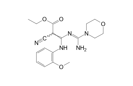 3-[(aminomorpholinomethylene)amino]-3-(o-anisidino)-2-cyanoacrylic acid, ethyl ester