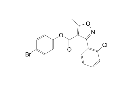 4-isoxazolecarboxylic acid, 3-(2-chlorophenyl)-5-methyl-, 4-bromophenyl ester