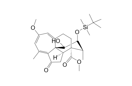 (2aS,3S,9bR,12S)-Methyl 7-methoxy-11-(t-butyldimethylsilyl)oxy-10-hydroxy-9,12-dimethyl-1,2,2a,3,4,5-hexahydro-1-oxo-3,9b-propano-9bH-benz[cd]azulene-3-carboxylate
