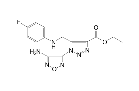 1H-[1,2,3]Triazole-4-carboxylic acid, 1-(4-aminofurazan-3-yl)-5-[(4-fluorophenylamino)methyl]-, ethyl ester