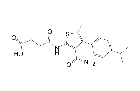 4-{[3-(aminocarbonyl)-4-(4-isopropylphenyl)-5-methyl-2-thienyl]amino}-4-oxobutanoic acid