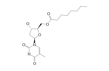 caprylic acid [(2R,3S,5R)-5-(2,4-diketo-5-methyl-pyrimidin-1-yl)-3-hydroxy-tetrahydrofuran-2-yl]methyl ester