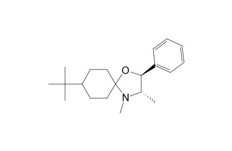 1-Oxa-4-azaspiro[4.5]decane, 8-(1,1-dimethylethyl)-3,4-dimethyl-2-phenyl-, (2S-trans)-