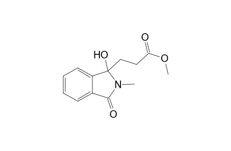 3-(1-Hydroxy-2-methyl-3-oxo-2,3-dihydro-1H-isoindol-1-yl)-propionic acid methyl ester