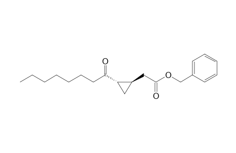 (+-)-Benzyl 2-[(1R,2S)-2-octanoylcyclopropyl]acetate