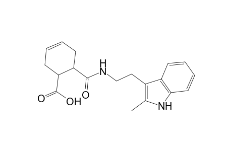 6-[2-(2-methyl-1H-indol-3-yl)ethylcarbamoyl]cyclohex-3-ene-1-carboxylic acid