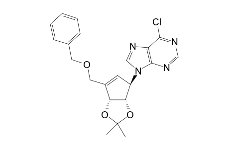 (-)-9-[(Benzyloxy)methyl]-4,5-O-isopropylidene-2-cyclopenten-1-yl]-6-chloropurine
