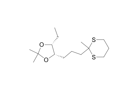 (4R,5S)-(-)-4-Ethyl-2,2-dimethyl-5-[3-(2-methyl-1,3-dithian-2-yl)propyl]-1,3-dioxolane