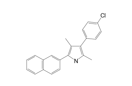 3-(4-chlorophenyl)-2,4-dimethyl-5-naphthalen-2-yl-1H-pyrrole