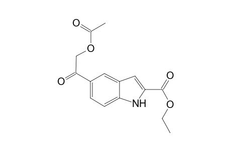 Ethyl 5-(acetxy)acetyl-1H-indole-2-carboxylate