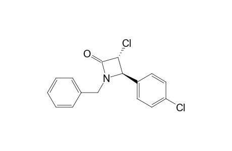 trans-1-Benzyl-3-chloro-4-(4-chlorophenyl)azetidin-2-one