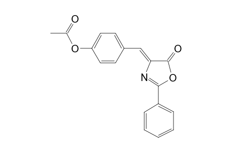 4,5-Dihydroxyoxazole-5-one, 4-[4-acetoxybenzylidene]-2-phenyl-