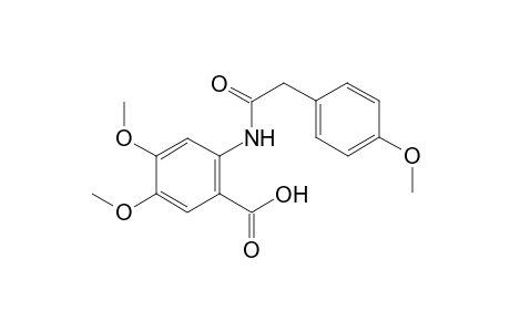 4,5-Dimethoxy-2-[2-(4-methoxyphenyl)ethanoylamino]benzoic acid