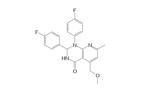 1-(4-Fluorophenyl)-2-(4-fluorophenyl)-5-methoxymethyl-7-methyl-2,3-dihydropyrido[2,3-d]pyrimidin-4(1H)-one