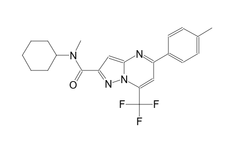 N-cyclohexyl-N-methyl-5-(4-methylphenyl)-7-(trifluoromethyl)pyrazolo[1,5-a]pyrimidine-2-carboxamide