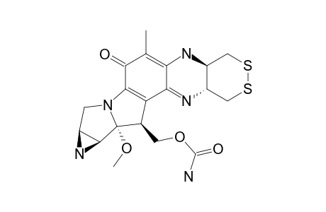 7-N-(1'-AMINO-4',5'-DITHIAN-2'-YL)-MITOMYCIN_C_C-(8)-CYCLIZED_IMINE;[(4A-R,9A-S,10A-S,10B-R)-10B-METHOXY-6-METHYL-7-OXO-1,4,4A,5,7,9,9A,10,10A,