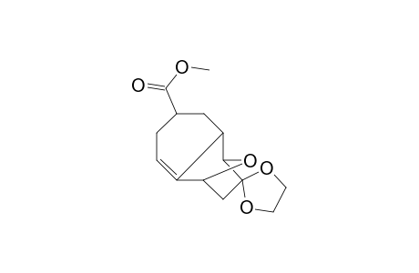 Methyl (1RS,2RS,4SR,8RS)-10,10-(ethylenedioxy)-11-oxatricyclo[6.2.1.0(2,7)]undec-6-ene-4-carboxylate
