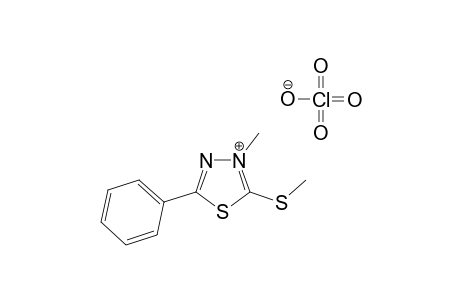 3-Methyl-2-methylthio-5-phenyl-1,3,4-thiadiazolium perchorate