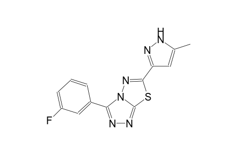 [1,2,4]triazolo[3,4-b][1,3,4]thiadiazole, 3-(3-fluorophenyl)-6-(5-methyl-1H-pyrazol-3-yl)-