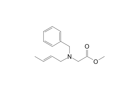 2-[benzyl-[(E)-but-2-enyl]amino]acetic acid methyl ester