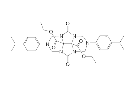 4,8-bis(Ethoxycarbonyl)-1,3 : 5,7-bis[(p-isopropylphenylamino)dimethyl]-Glycoluryl