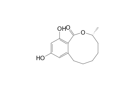 (R)-2,4-Dihydroxy-7-methyl-7,8,9,10,11,12-hexahydro-6-oxabenzocyclodecen-5-one