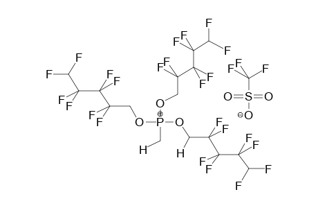 TRIS(1,1,5-TRIHYDROPERFLUOROPENTYLOXY)METHYLPHOSPHONIUM TRIFLATE