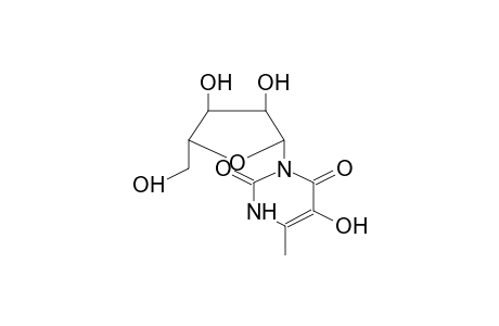 3-N-(BETA-D-RIBOFURANOSYL)-1,2-DIHYDROPYRIMIDIN-5-HYDROXY-6-METHYL-2,4-DIONE