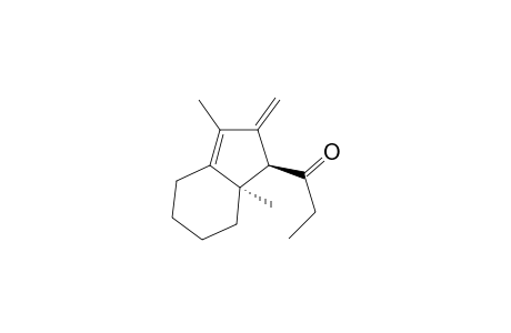 trans-1-(3,7a-Dimethyl-2-methylene-2,4,5,6,7,7a-hexahydro-1H-inden-1-yl)propan-1-one