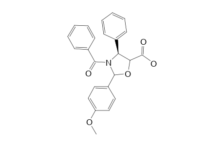 (2R,4S,5R)-3-BENZOYL-2-(PARA-METHOXYPHENYL)-4-PHENYL-1,3-OXAZOLIDINE-5-CARBOXYLIC-ACID
