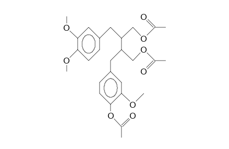 4-O-Methyl-4',9,9'-tri-O-acetyl-seco-iso-lariciresinol