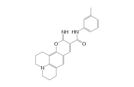 1H,5H,11H-[1]benzopyrano[6,7,8-ij]quinolizine-10-carboxamide, 2,3,6,7-tetrahydro-11-imino-N-(3-methylphenyl)-