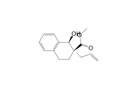 cis-1-Hydroxy-2-allyl-1.2,3,4-tetrahydronaphthalen-2-carboxylic acid methyl ester