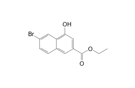 Ethyl 1-hydroxy-7-bromonaphthalene-3-carboxylate