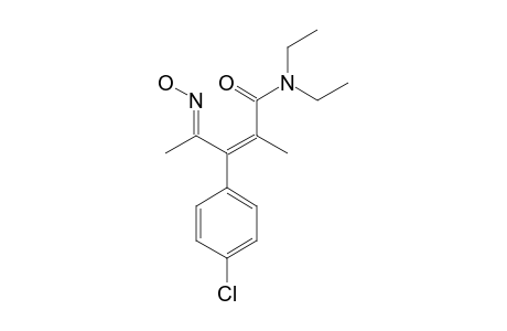 (E,E)-3-(4-Chlorophenyl)-N,N-diethyl-4-(hydroxyimino)-2-methyl-2-pentenamide