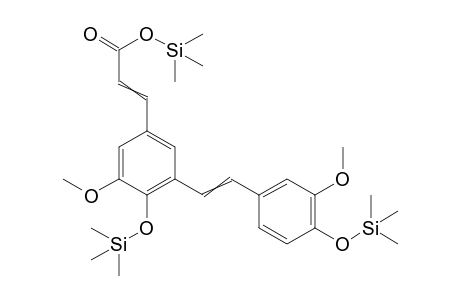 trimethylsilyl 3-[3-methoxy-5-[2-(3-methoxy-4-trimethylsilyloxy-phenyl)vinyl]-4-trimethylsilyloxy-phenyl]prop-2-enoate