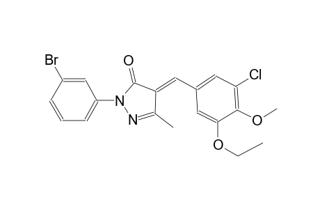 (4E)-2-(3-bromophenyl)-4-(3-chloro-5-ethoxy-4-methoxybenzylidene)-5-methyl-2,4-dihydro-3H-pyrazol-3-one