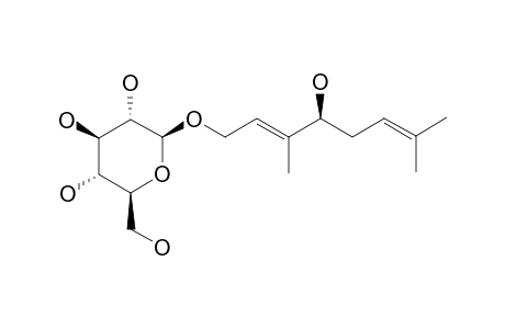 ROSIRIDIN;(-)-ROSIRIDOL-1-O-BETA-D-GLUCOPYRANOSIDE