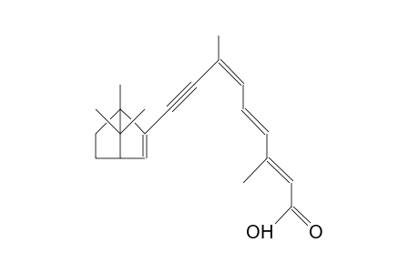 1-(1,7,7-Trimethyl-bicyclo(2.2.1)hept-2-en-2-yl)-3,7-dimethyl-nona-3,5,7-trien-1-yn-9-oic acid