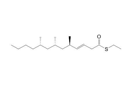 (5R,7S,9S,E)-S-Ethyl 5,7,9-trimethyltridec-3-enethioate