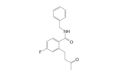N-Benzyl-4-fluoro-2-(3-oxobutyl)benzamide