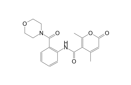 2H-pyran-5-carboxamide, 4,6-dimethyl-N-[2-(4-morpholinylcarbonyl)phenyl]-2-oxo-