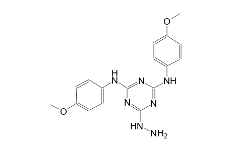 6-hydrazino-N~2~,N~4~-bis(4-methoxyphenyl)-1,3,5-triazine-2,4-diamine