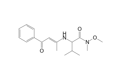 2-[[(E)-3-keto-1-methyl-3-phenyl-prop-1-enyl]amino]-N-methoxy-N,3-dimethyl-butyramide