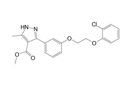 1H-Pyrazole-4-carboxylic acid, 3-[3-[2-(2-chlorophenoxy)ethoxy]phenyl]-5-methyl-, methyl ester