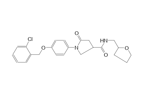 3-pyrrolidinecarboxamide, 1-[4-[(2-chlorophenyl)methoxy]phenyl]-5-oxo-N-[(tetrahydro-2-furanyl)methyl]-