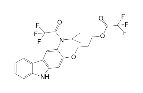 4-[3'-{(trifluoroacetyl)-N'-isopropylamino}-2'-(trifluoroacetoxy)propoxy]-9H-carbazole