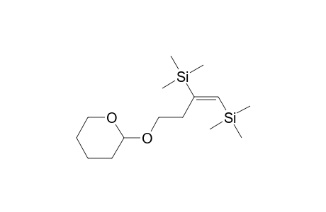 Silane, [1-[2-[(tetrahydro-2H-pyran-2-yl)oxy]ethyl]-1,2-ethenediyl]bis[trimethyl-, (E)-